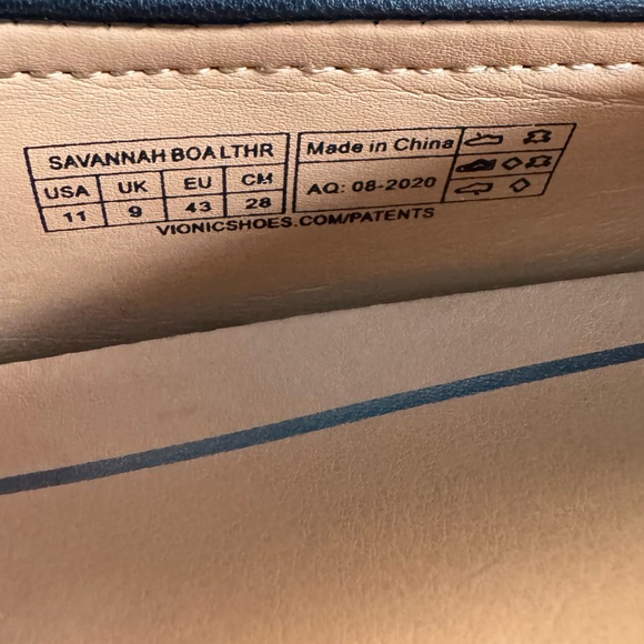 Vionic Savannah Boa Pattern Penny Loafers Leather Size 11 - Picture 4 of 12